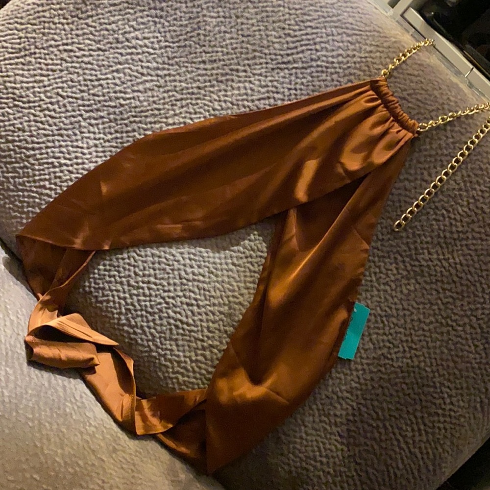 NWT Scarf wrap halter top